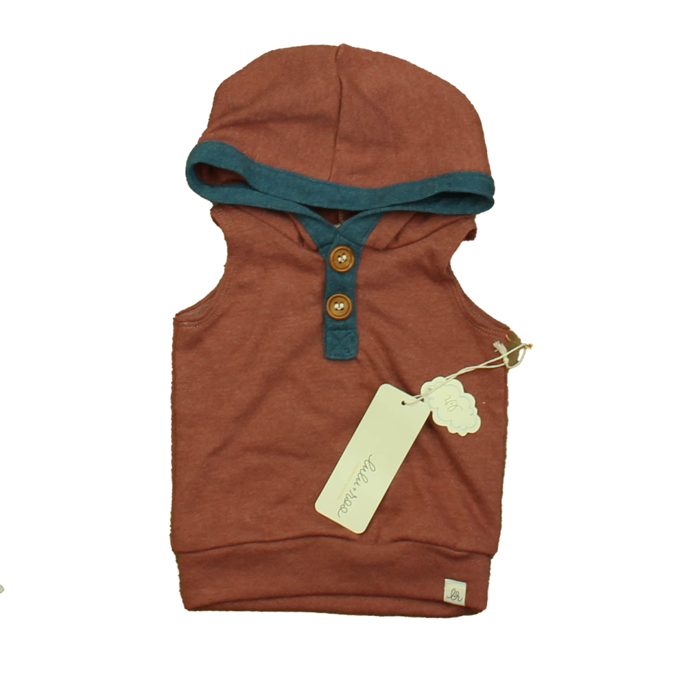Lulu + Roo Unisex Brown | Teal Tank Top size: 0-3 Months